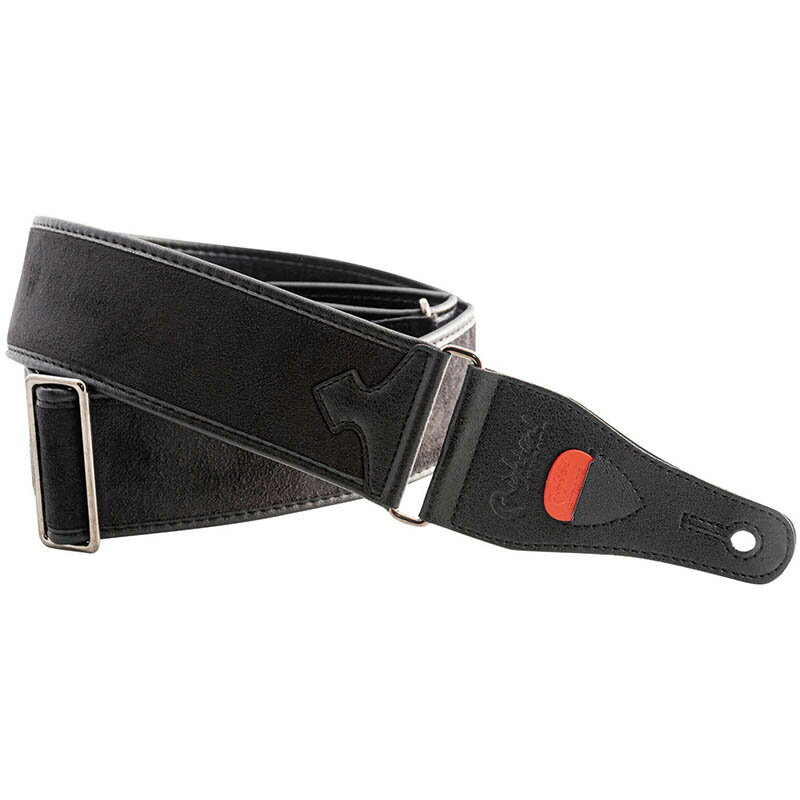 RightON!STRAPS DIVINE ギター ベース用ストラップ Black 〈ライトオン！ストラップ〉