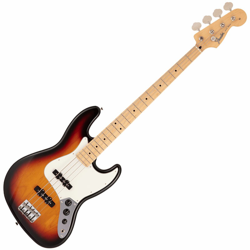 Fender Made in Japan Hybrid II Jazz Bass, Maple Fingerboard, 3-Color Sunburst〈フェンダーJAPAN〉