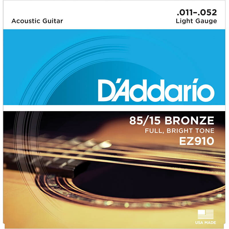 D'addario EZ910 Light 85/15 AMERICAN BRONZE ア