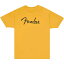 FENDER Spaghetti Logo T-Shirt, Butterscotch Blonde, Lサイズ Tシャツ〈フェンダー〉