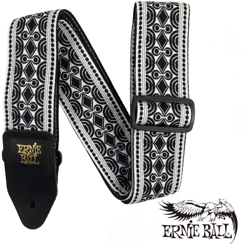 ERNIE BALL BEATNIK BLACK JACQUARD STRAP ストラップ [#5319]〈アーニーボール〉