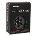 Planet Waves PWPS2 Ebony/Abalone ブリッジピン&エンドピンセット〈プラネットウェーブス〉