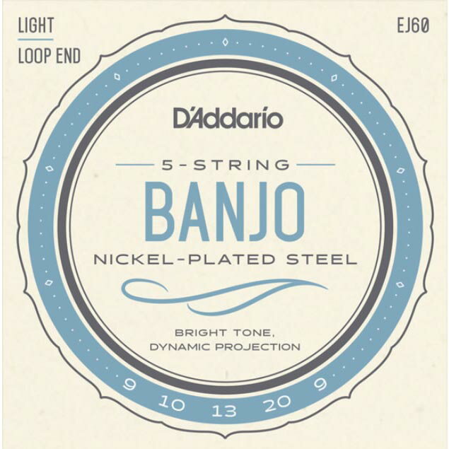 D'addario/バンジョー弦/EJ60 Light/Nickel 5-string〈ダダリオ〉