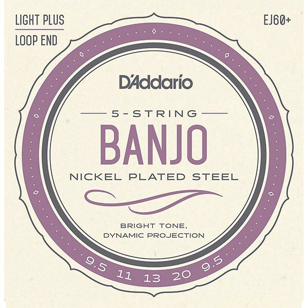 D addario/バンジョー弦/EJ60+ Light Plus/Nickel 5-string ダダリオ 