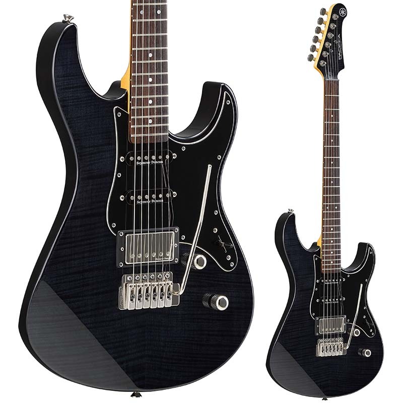 PAC600 series1990年に発売されたPacificaシリーズは、当時のカリフォルニアのセッション・シーンでは、多用途性、パフォーマンス、個性が鍵を握っていました。当時のカスタム・ショップ・ギターとそのオリジナル・ビジョンにインスパイアされたPacifica 600シリーズは、今日のPacificaコンセプトを体現しています。ピックアップはフロントにSeymour Duncan社製のSSL-1を、センターには同社製のSSL-1 RwRp、リアには同社製のカバードハムバッキングCustom5を搭載。3ピックアップ搭載で様々な音楽ジャンルに対応可能。 ボディトップ及びヘッドに美しい杢目のフレイムメイプルを採用。ブリッジにはWilkinson社製VS-50を搭載しスムーズなアーミングを実現しました。■Seymour Duncan社製SSL-1＆カバードハムバッキングCustom5搭載■グラフテック TUSQ ナットとリテイナー採用■Grover社製Lockingチューナー採用■Wilkinson社製トレモロブリッジVS-50搭載■アルダーボディ＆フレイムメイプルトップ■メイプルネック＆ローズウッド指板■5ポジション・セレクター付きS/S/Hピックアップ構成■コイルタップ機能を搭載し幅広いサウンメイキングが可能【仕様】・ボディタイプ ：フレイムメイプル+アルダー・棹/ネック ：メイプル・指板： ローズウッド22F （350R）・駒/ブリッジ： Wilkinson VS50-6・ナット素材/幅 : GraphTech TUSQ/41mm・フレット数/サイズ : 22/ミディアムフレット・弦長 ：648mm・弦間ピッチ : 10.8mm・ピックアップシステム ：セイモアダンカンSSL-1,セイモアダンカンSSL-1RwRp,セイモアダンカン Custom5・コントロール機能 ：マスターボリューム、マスタートーン（＋コイルタップスイッチ）・ピックアップスイッチ : 5P セレクタースイッチ・保証書/トレモロアーム/ソフトケース付属【ご注意】木部分には木目、色味等1本1本の個体差があり、仕上がりの風合いが掲載の商品画像と異なります。 またディスプレイの種類/性能の違いにより、実際の色と異なって見える場合もございます。