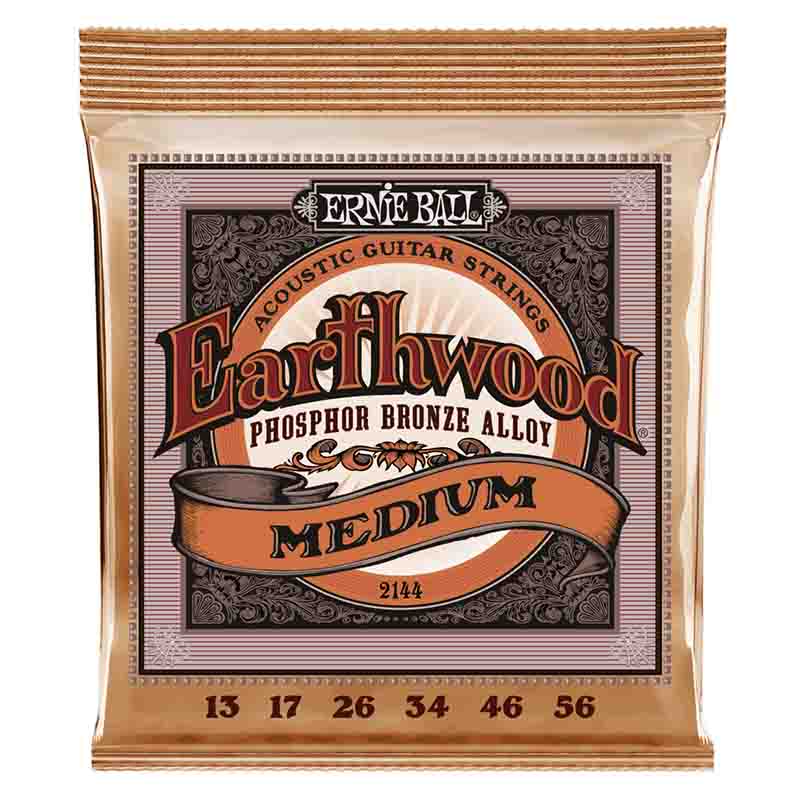 ERNIE BALL Earthwood 2144 Medium Phosphor Bronze 13-56 アコースティック弦 アーニーボール