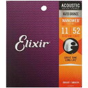 Elixir 11027 ACOUSTIC NANOWEB Custom Light 11-52 AR[XeBbNM^[qGNT[r