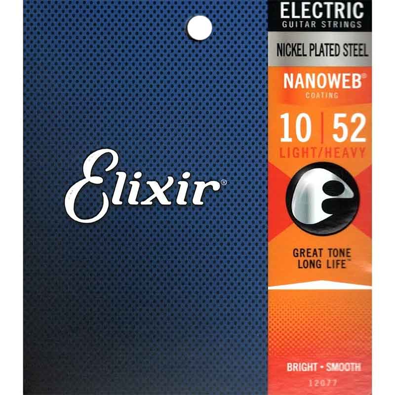 Elixir 12077 NANO WEB ナノウェブ Light-Heavy 010-052 エレキギター弦〈エリクサー〉