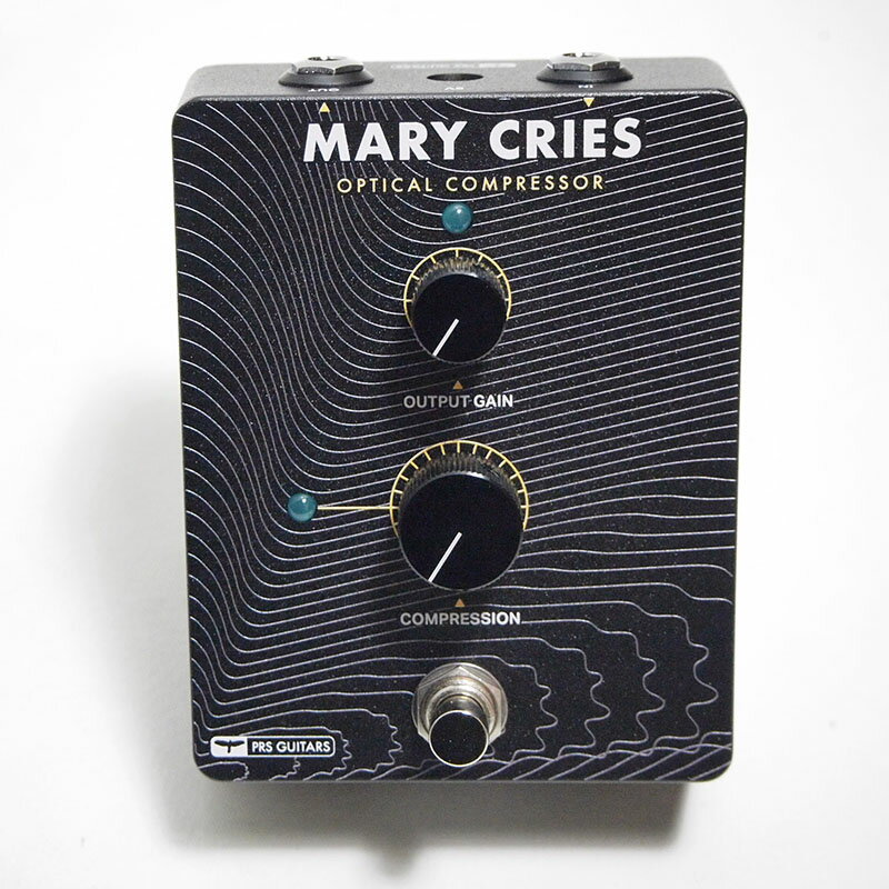 レコーディングスタジオで使用されているコンプレッサーの名機 LA-2Aを元に設計されたPRS Mary Cries オプティカルコンプレッサーは、ダイナミックレンジのピークを抑えバランスを整えつつ、豊かなサステインと、音の輪郭がはっきりとした明瞭なサウンドを生み出します。また、本機はコンプレッションノブを低めにしたまま、アウトプット/ゲインを調整することによって、ヴォリュームブーストペダルとして使用することもできます。SPECIFICATIONSPedal Type : Optical CompressorAnalog/Digital : Analog Inputs : (1) 1/4” instrument Outputs : (1) 1/4” instrument Bypass Switching : Ture Bypass Amperage : 8mA Power Source : 9V DC Power Supply, regulated and/or isolated (not included) Batteries : (1) 9V DC (not included) Length : 約12.3cm Width : 約9.3cm Height : 約5.9cm Weight : 約499g ※日本語マニュアルはPRS JAPANサイトよりダウンロードお願い致します。