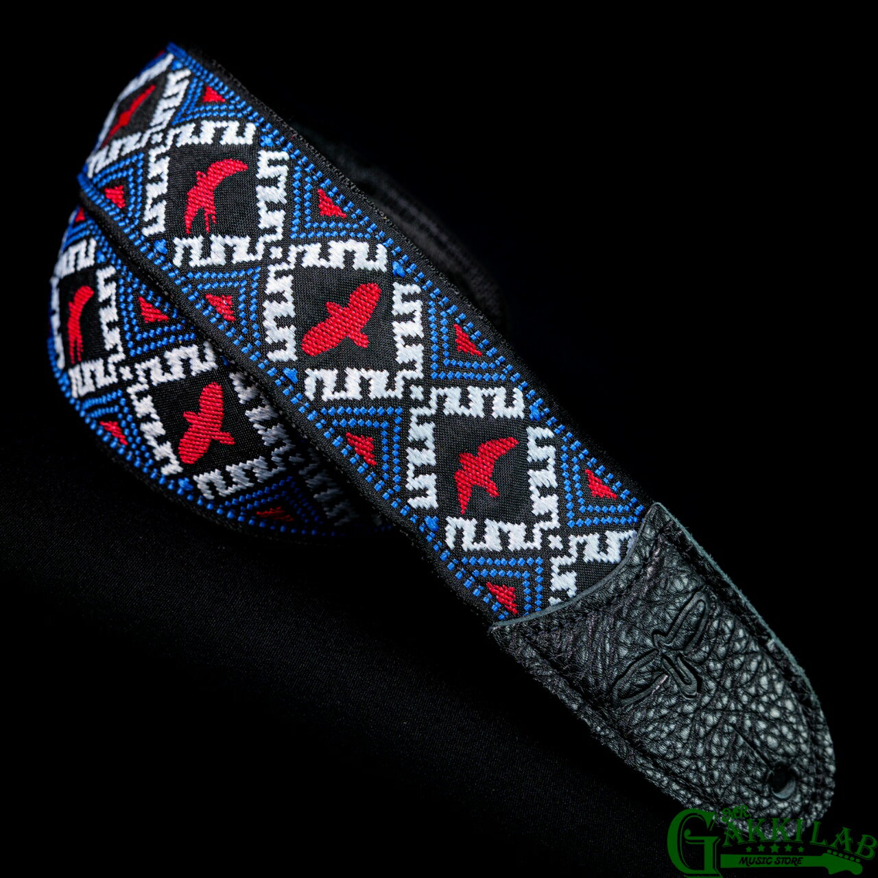 Paul Reed Smith(PRS) Jacquard Hootenanny Style/ 2 Guitar Strap Red White Blue Birds ポールリードスミス ジャガード ストラップ ギター ベース エレキギター エレキベース アコースティックギター