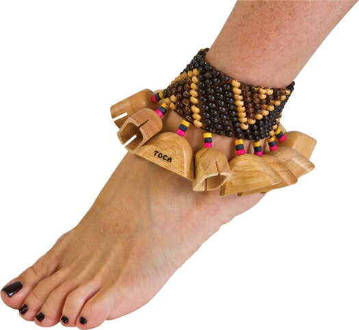 TOCA　ウッドラトル　Wooden Rattles with Wrist/Ankle Strap　T-WRA