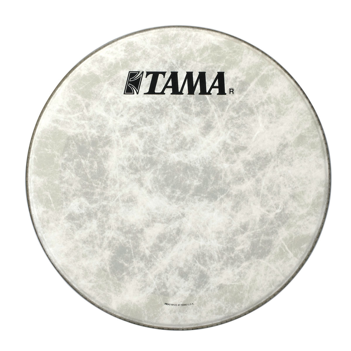 TAMA [タマ] ドラムヘッド　20インチ 白地(REMO) TAMAロゴ黒