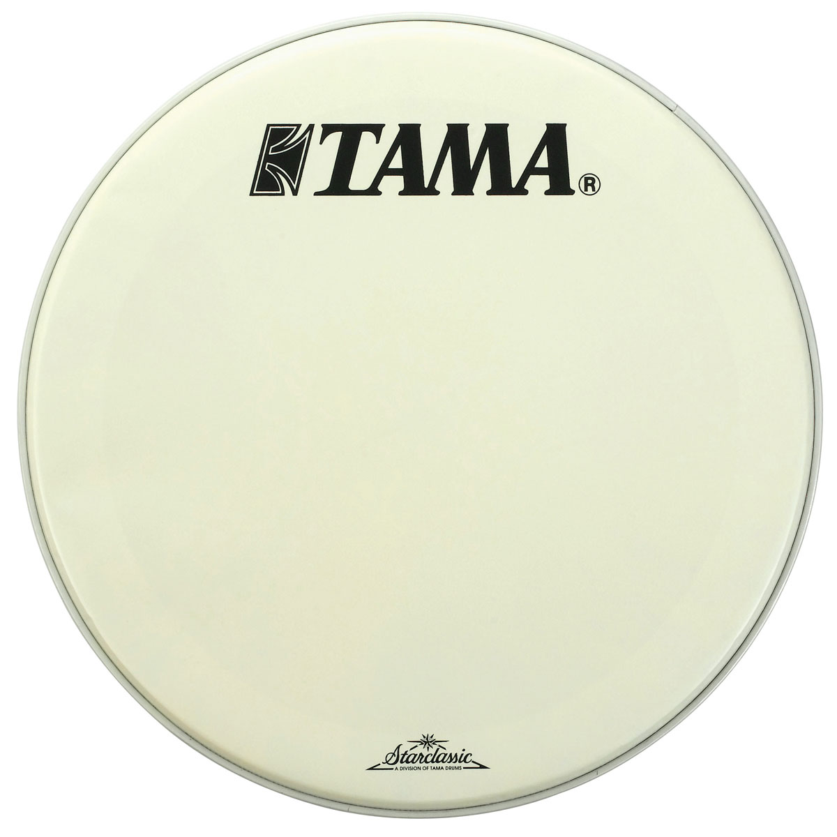TAMA タマ ドラムヘッド 18インチ 白地(コーテッド) TAMA＋Starclassicロゴ黒
