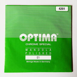 【メール便可】[OPTIMA]オプティマ　マンドラ弦 グリーン　1E(2本入)　No.4201