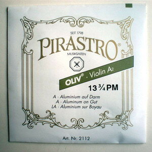 【メール便可】[PIRASTRO Oliv]ピラストロ　オリーブ　バイオリン　ガット弦　2A バラ弦