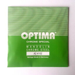 【メール便可】[OPTIMA]オプティマ　マンドリン弦 グリーン　A2弦 バラ弦 2本入り NO.4102