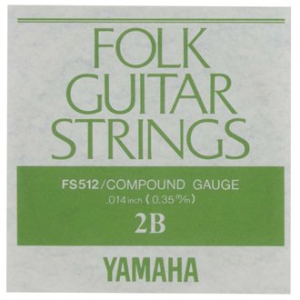 【メール便可】YAMAHA フォークギター弦 バラ弦 FS-512　.014インチ