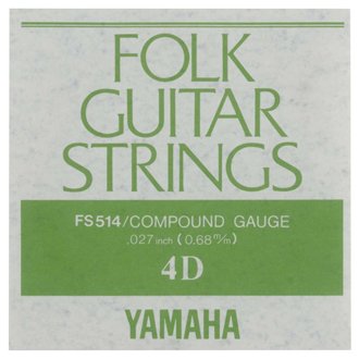 【メール便可】YAMAHA フォークギター弦 バラ弦 FS514　.027インチ