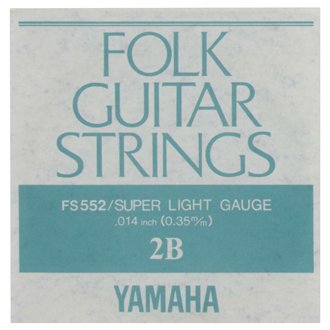 【メール便可】YAMAHA フォークギター弦 バラ弦 FS552　2B .014インチ