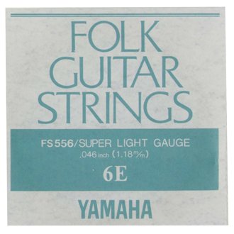 【メール便可能】YAMAHA フォークギター弦 バラ弦 FS556　6E .046インチ