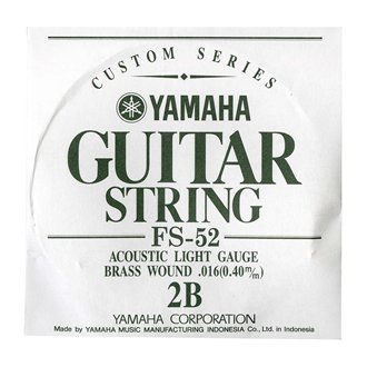 【メール便可】YAMAHA フォークギター弦 バラ弦 FS52　2B .016インチ