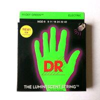 【クリックポスト(180円)可能】DRStringsDR弦エレキギター弦NGE-9グリーンネオンコーテッドLITEゲージ