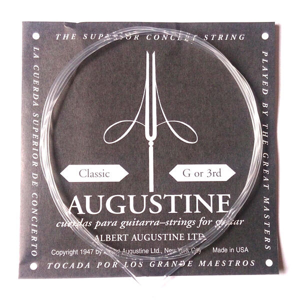 【メール便可】Augustine[オーガスチン]クラシックギター弦　ブラック　3弦