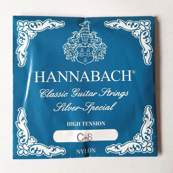 【メール便可】ハナバッハ クラシックギター弦 10弦ギター用8弦　8158HT　ナイロン弦　ハイテンション