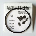 ラベラ　黒 バラ弦：3弦 フラメンコギター弦 クラシックギター弦 Classical Guitar Strings Black Nylon 3弦 3G No.823B or NO.853B or No.906B　