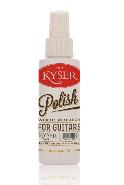 KYSER WOOD POLISH FOR INSTRUMENTS Polish / ギター・その他楽器用ポリッシュ MADE IN USA カイザーギターポリッシュは、ただ楽器の美観を保つだけのものではなく、皮脂やあか、ほこりといったものが塗装の隙間や木目に入り込んだり堆積したりするような汚れを予防するものでもあります。カイザーギターポリッシュを使用して楽器をより美しく保つことで音もより良くなり、何年もその価値を維持することができます。 パッケージの外観は予告なく変更される場合があります。　