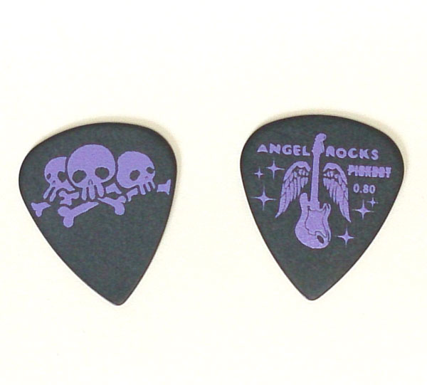 【メール便】PICKBOY[ピックボーイ] ANGEL ROCKS エンジェルロックス ピック GP-AR-16/08 サンドグリップ 【Triple skulls 】