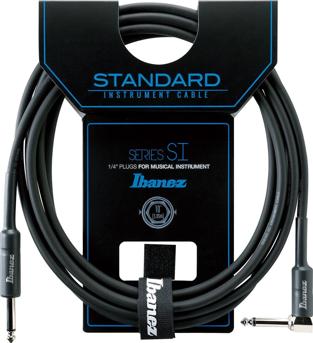 アイバニーズ　ケーブル　SI10L SI10L Straight & Right Angled S-L 10ft/3.05m ・3.05m (10ft) / ケーブル ・プラグはストレート&L字 コスト・パフォーマンスに優れるスタンダード・ギター・ケーブル 結束用オリジナル・ストラップ付属　