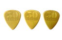 ジムダンロップ　Dunlop 50th Anniversary Gold Nylon Pick ダンロップ　50周年限定　ゴールド・ナイロンピック 僅かなグリップ付 形状：ティアドロップ 材質：ナイロン カラー：ゲージ別に割り当て 厚み：.60, .73, .88 442R．60 50Th Anniversary Nylon Pick mmi no 27628 JAN:710137087507 442R．73 50Th Anniversary Nylon Pick mmi no 27629 JAN:710137087521 442R．88 50Th Anniversary Nylon Pick mmi no 27630 JAN:710137087545　