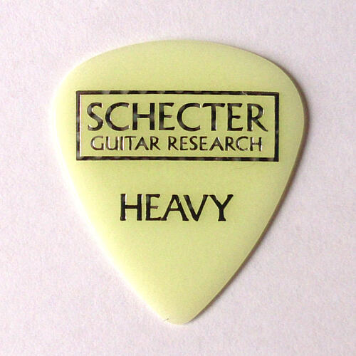 【メール便可】SCHECTER　ピック　ルミナス ラバー　ティアドロップ　蓄光