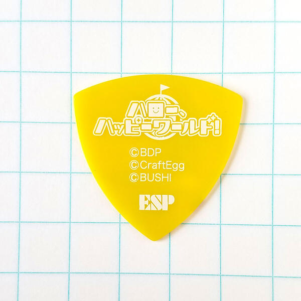 【メール便可】ESP×バンドリ！ ピック　ハロー、ハッピーワールド！　GBP　キャラピック