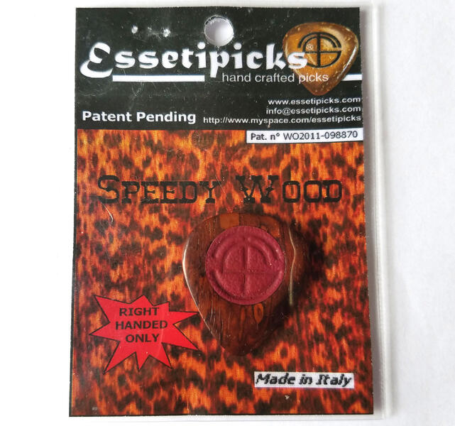 Essetipicks エッセティピックス ピック Speedy Wood Cocobolo　スピーディウッド ココボロ　高級