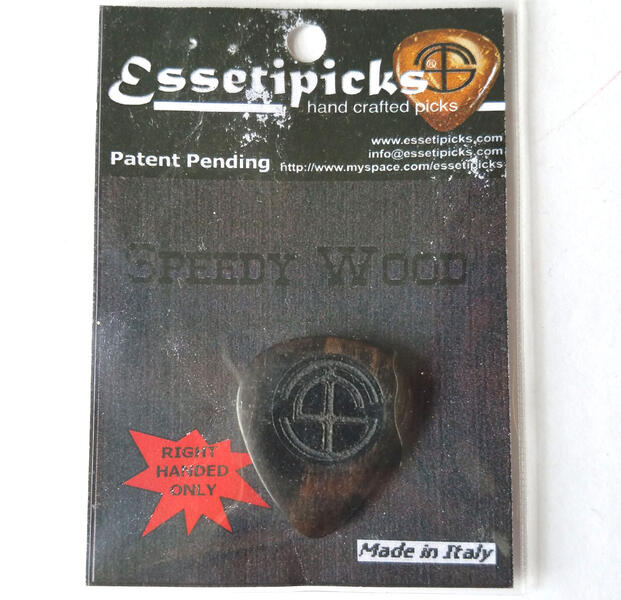 【メール便可】Essetipicks エッセティピックス ピック Speedy Wood Wenge　スピーディウッド ウェンジ　高級