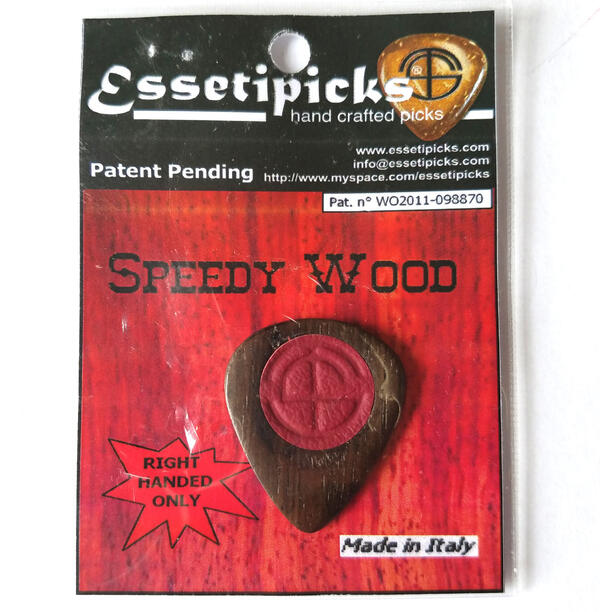 【メール便可】Essetipicks エッセティピックス ピック Speedy Wood Wenge2　スピーディウッド ウェンジ2　高級