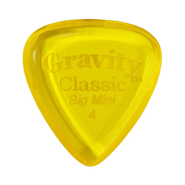 【メール便可能】GRAVITY GUITAR PICKS ピック クラシック・ビッグミニ ［4.0mm, Yellow］ 高級