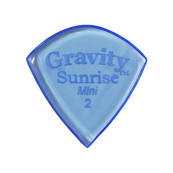 【メール便可能】GRAVITY GUITAR PICKS ピック　サンライズ　ミニ　［2.0mm, Blue］　高級