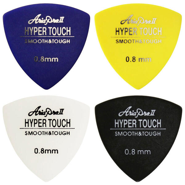 【メール便可】ARIA ハイパータッチ ピック P-HT01　トライアングル 0.8mm