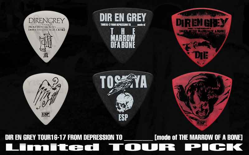 【メール便可】ESP ピック DIR EN GREY TOUR16-17 FROM DEPRESSION TO ________ mode of THE MARROW OF A BONE 限定TOUR PICK アーティストピック