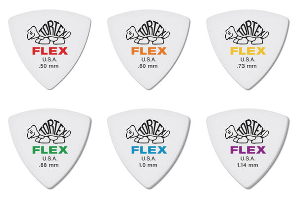 【メール便可】Jim Dunlop ギターピック Tortex Flex Triangle 456