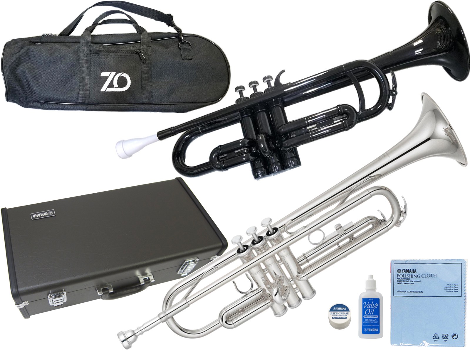 YAMAHA ( ヤマハ ) YTR-2330S トランペット 正規品 銀メッキ シルバー 管楽器 B♭Trumpet YTR-2330S-01 セット C　北…