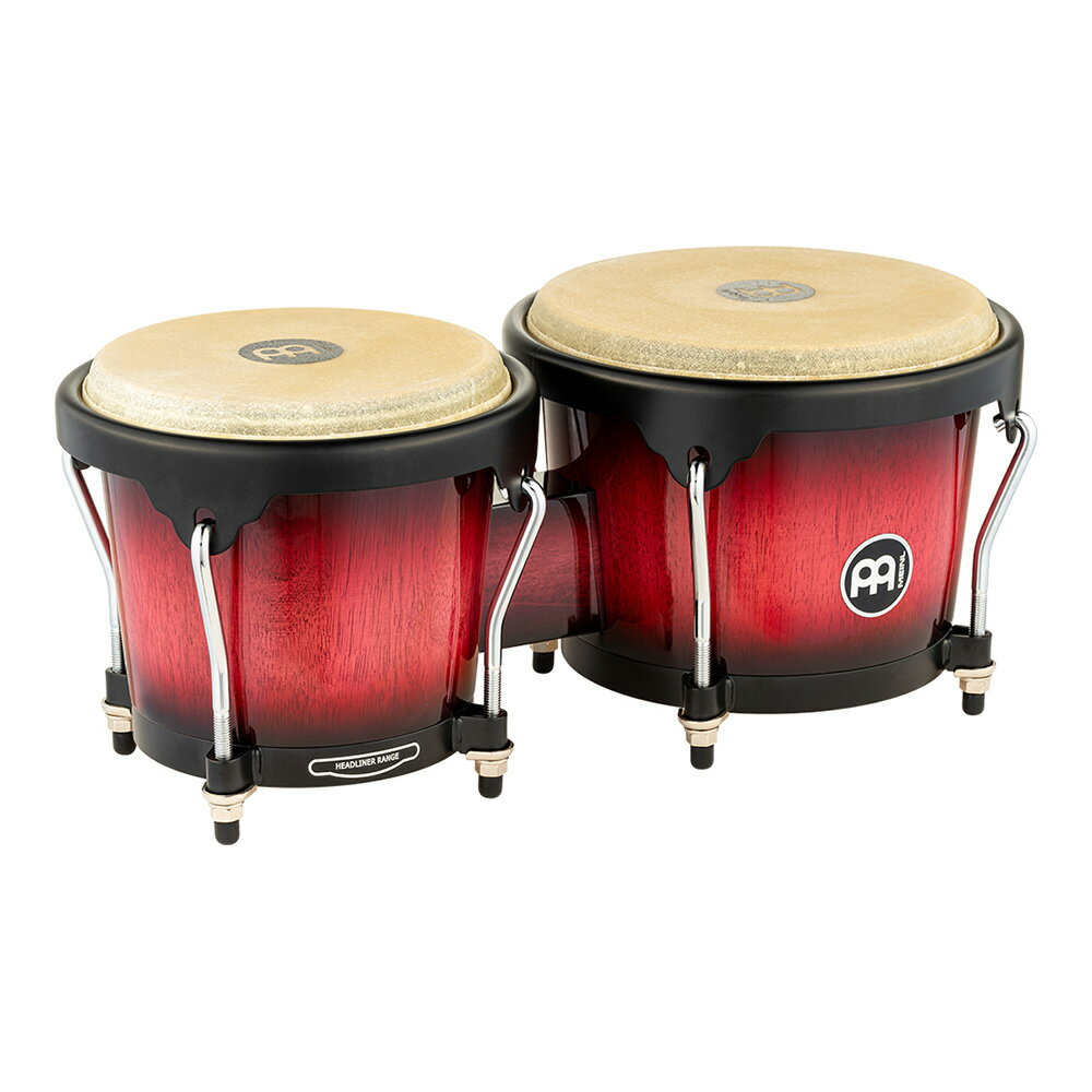 《 ボンゴ 》BONGO MEINL ( マイネル )&nbsp;&nbsp; HB100WRB Headliner シリーズボンゴは、安価で高品質の楽器を求めるプレイヤーに最適です。トラディッショナルな仕様で扱いやすく、温かくナチュラルで抜け良いボンゴサウンドが楽しめます。　