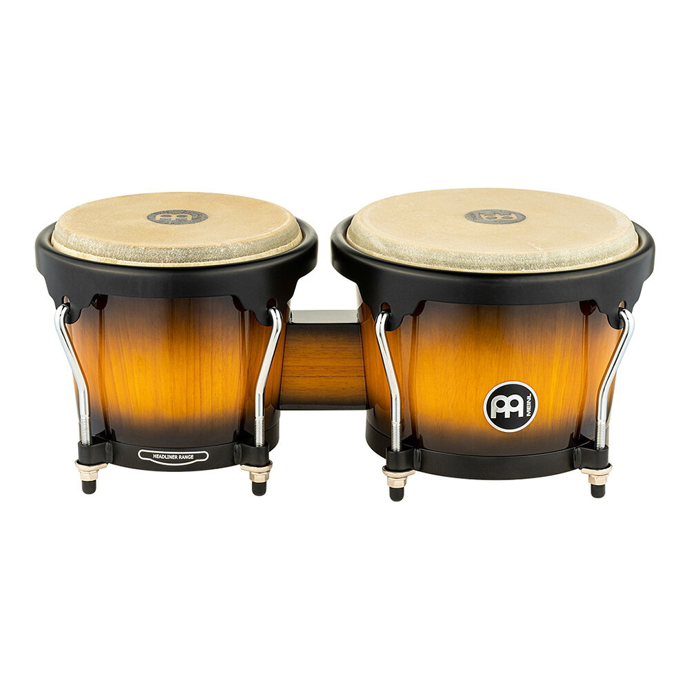 ワタナベ楽器 楽天SHOPのMeinl マイネル Percussion マイネル ボンゴ Headliner Series Wood Bongo HB100VSB 【HB100VSB 】 パーカッション 打楽器｜アングル2
