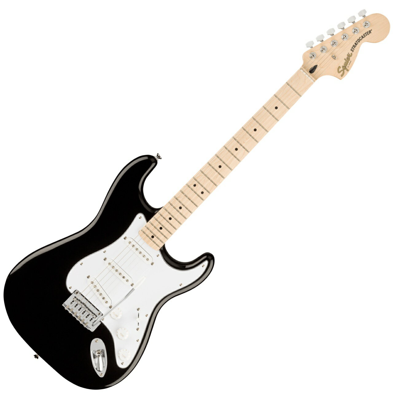 SQUIER ( スクワイヤー ) Affinity Stratocaster Black / MN ストラトキャスター エレキギター by フェンダー 【春特価！ピック20枚プレゼント 】