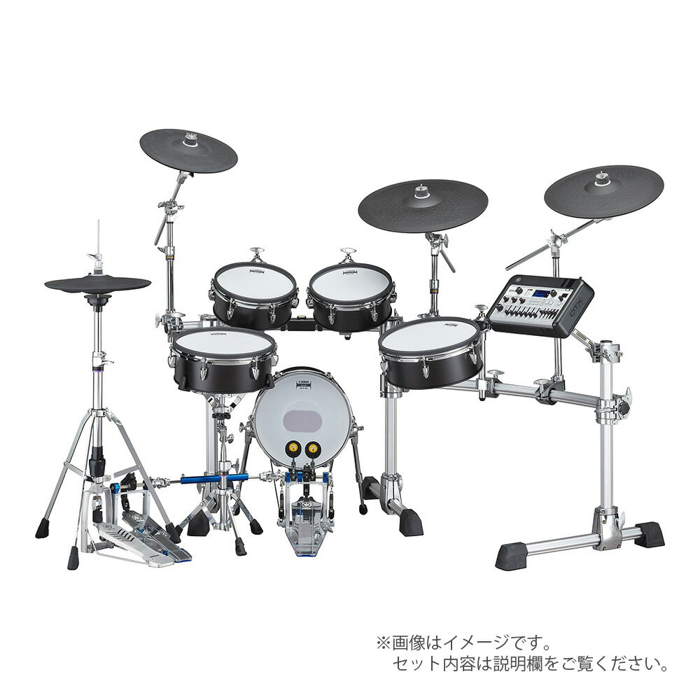 YAMAHA ( ヤマハ ) DTX10K-M BLACK FOREST【 エレドラ 電子ドラム 】 ドラム 自宅練習 ドラムセット 最高峰 フラグシップ 吹奏楽 軽音楽 ハイハットスタンド 3シンバル