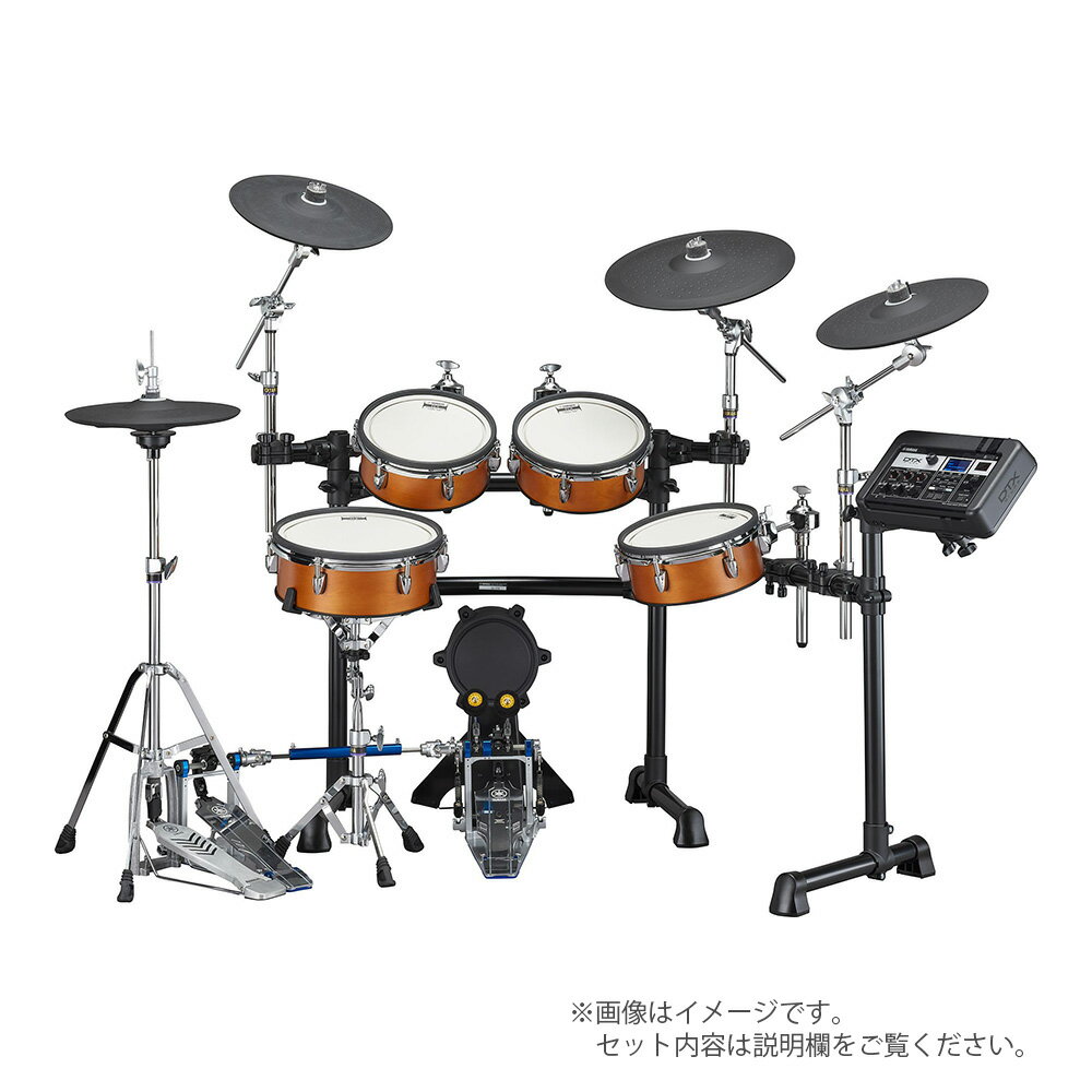 YAMAHA ( ヤマハ ) DTX8K-X REAL WOOD【 エレドラ 電子ドラム 】【4月26日時点メーカー在庫無し 】 ドラム 自宅練習 ドラムセット 最高峰 フラグシップ 吹奏楽 軽音楽 ハイハットスタンド 3シンバル アコースティック バンド