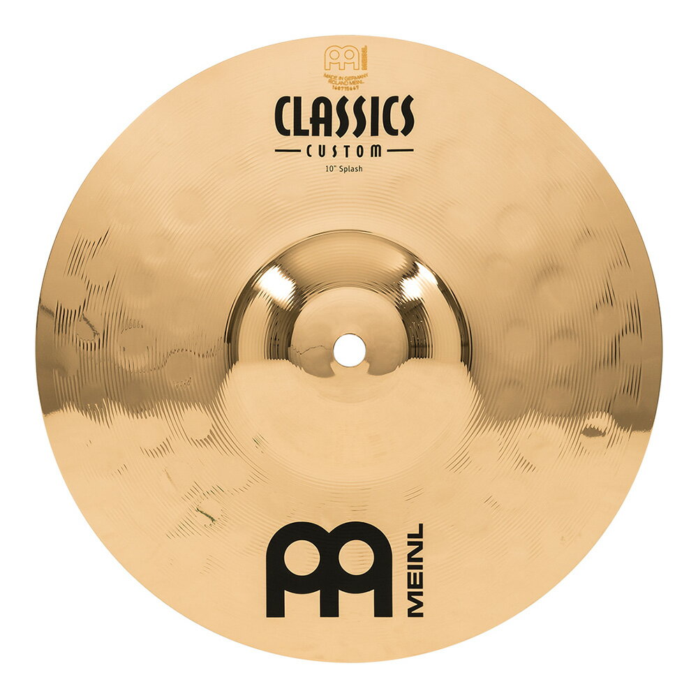 Meinl マイネル 11月下旬予定 Classics Custom シリーズ スプラッシュシンバル 10